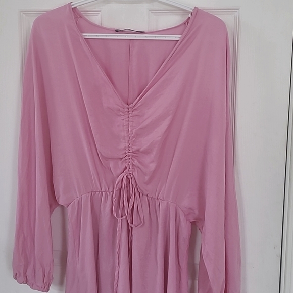 Beautiful Zara ruched pink dress, Excellent Condition 🩷 - Picture 2 of 12